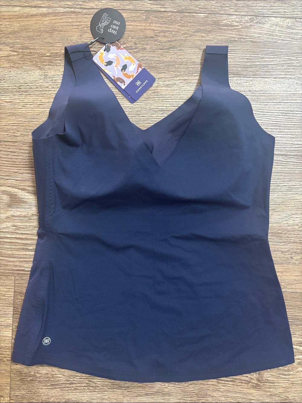 Honeylove Liftwear Tank in Navy Women's Size XL NWT Shapewear Smooth Slimming - Picture 7 of 7